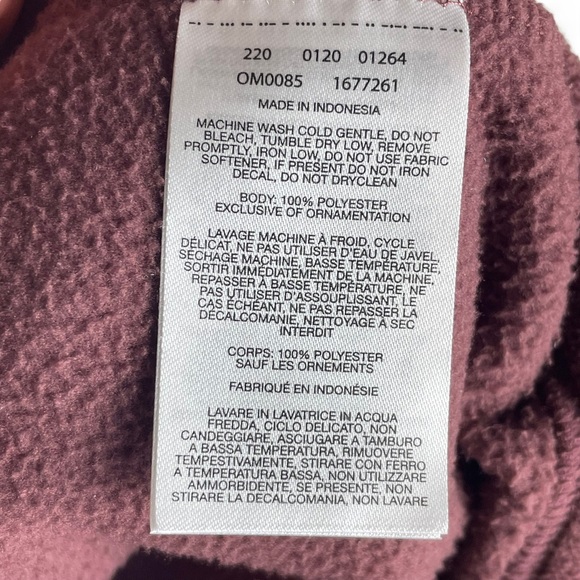 Mountain Hardwear Mens Microchill 2.0 Maroon 1/2 Zip Fleece Sweater Sz Medium - Picture 15 of 15